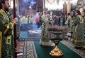 Патриарх Московский и всея Руси Кирилл во время службы в канун Вербного воскресенья в храме Христа Спасителя Патриарх Московский и всея Руси Кирилл во время службы в канун Вербного воскресенья в храме Христа Спасителя