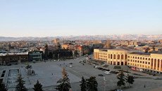 Вид на Гюмри, Армения. Архивное фото Вид на Гюмри, Армения. Архивное фото