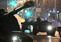 Танки Т-72Б3 во время прохода по Тверской улице на репетиции парада Победы на Красной площади Танки Т-72Б3 во время прохода по Тверской улице на репетиции парада Победы на Красной площади