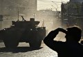 Боевая машина пехоты на гусеничной платформе Курганец-25 во время репетиции парада Победы в Москве Боевая машина пехоты на гусеничной платформе Курганец-25 во время репетиции парада Победы в Москве
