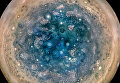 Южный полюс Юпитера, покрытый ураганами Южный полюс Юпитера, покрытый ураганами