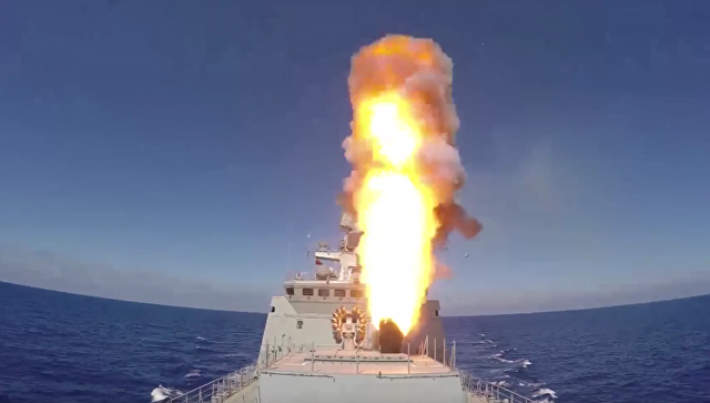 Корабли ВМФ Российской Федерации ударили крылатыми ракетами по объектам ИГ в Сирии