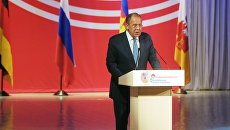 Министр иностранных дел РФ Сергей Лавров выступает на XIV Конференции городов-партнеров России и Германии в Краснодаре. 28 июня 2017 Министр иностранных дел РФ Сергей Лавров выступает на XIV Конференции городов-партнеров России и Германии в Краснодаре. 28 июня 2017