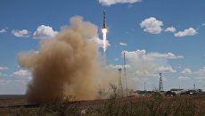 Пуск ракеты-носителя Союз-2.1а со спутниками с космодрома Байконур. Архивное фото Пуск ракеты-носителя Союз-2.1а со спутниками с космодрома Байконур. Архивное фото