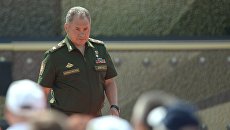 Министр обороны РФ Сергей Шойгу на церемонии открытия Армейских международных игр АрМИ-2017 в Московской области Министр обороны РФ Сергей Шойгу на церемонии открытия Армейских международных игр АрМИ-2017 в Московской области