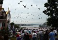 Молебен с Порт-Артурской иконой Божией Матери у храма святого апостола Андрея Первозванного во Владивостоке перед началом парада кораблей, посвященного Дню Военно-морского флота России. 30 июля 2017 Молебен с Порт-Артурской иконой Божией Матери у храма святого апостола Андрея Первозванного во Владивостоке перед началом парада кораблей, посвященного Дню Военно-морского флота России. 30 июля 2017
