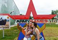 Посетители на подмосковном полигоне Алабино, где проходит индивидуальной гонки соревнований по танковому биатлону Армейских международных Игр-2017 Посетители на подмосковном полигоне Алабино, где проходит индивидуальной гонки соревнований по танковому биатлону Армейских международных Игр-2017