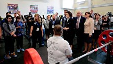 Губернатор ХМАО-Югры Наталья Комарова во время посещения нового регионального центра адаптивного спорта в Сургуте. Архивное фото Губернатор ХМАО-Югры Наталья Комарова во время посещения нового регионального центра адаптивного спорта в Сургуте. Архивное фото
