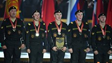 Команда армии России, занявшая первое место на соревнованиях по танковому биатлону Армейских международных Игр-2017 Команда армии России, занявшая первое место на соревнованиях по танковому биатлону Армейских международных Игр-2017
