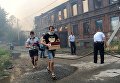 Пожар на территории жилого сектора в Ростове-на-Дону Пожар на территории жилого сектора в Ростове-на-Дону