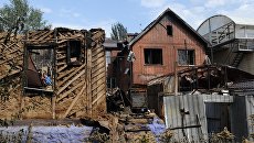 Жилые дома, разрушенные в результате пожара в Ростове-на-Дону. 22 августа 2017 Жилые дома, разрушенные в результате пожара в Ростове-на-Дону. 22 августа 2017