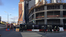 Пожар в районе возводящегося небоскреба Neva Towers международного делового центра Москва-Сити. 9 сентября 2017 Пожар в районе возводящегося небоскреба Neva Towers международного делового центра Москва-Сити. 9 сентября 2017