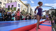 Во время празднования Дня города в Москве. 9 сентября 2017 Во время празднования Дня города в Москве. 9 сентября 2017