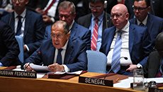 Глава МИД РФ Сергей Лавров на на заседании Генеральной Ассамблеи ООН в Нью-Йорке. 20 сентября 2017 Глава МИД РФ Сергей Лавров на на заседании Генеральной Ассамблеи ООН в Нью-Йорке. 20 сентября 2017