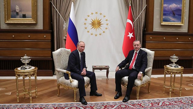 Встреча В. Путина и Эрдогана продлилась не менее полутора часов