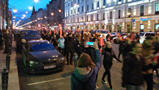 Участники несанкционированной акции протеста в Санкт-Петербурге. 7 октября 2017 Участники несанкционированной акции протеста в Санкт-Петербурге. 7 октября 2017