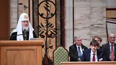 Патриарх Московский и всея Руси Кирилл на открытии XXI Всемирного русского народного собора Россия в XXI веке: исторический опыт и перспективы развития Патриарх Московский и всея Руси Кирилл на открытии XXI Всемирного русского народного собора Россия в XXI веке: исторический опыт и перспективы развития