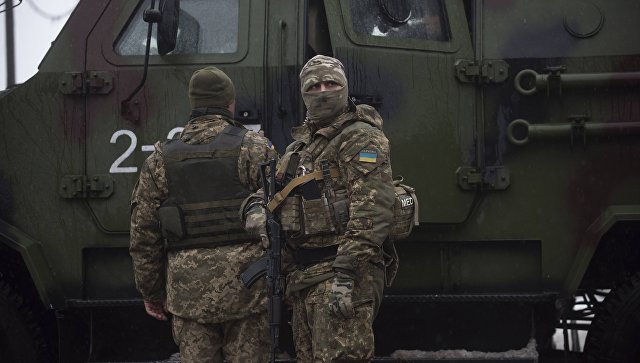Украинские военнослужащие в Авдеевке. Архивное фото