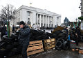 Сторонники Михаила Саакашвили в палаточном городке у здания Верховной Рады Украины Сторонники Михаила Саакашвили в палаточном городке у здания Верховной Рады Украины