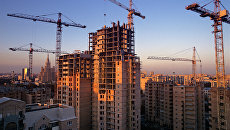 Строительство в Москве. Архивное фото Строительство в Москве. Архивное фото
