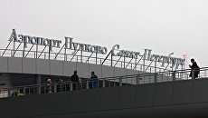 Терминал аэропорта Пулково в Санкт-Петербурге. Архивное фото Терминал аэропорта Пулково в Санкт-Петербурге. Архивное фото
