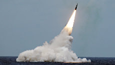 Пуск ракеты подводного базирования Trident II D5 Пуск ракеты подводного базирования Trident II D5