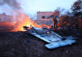 Обломки сбитого боевиками российского самолета Су-25 в Сирии. 3 февраля 2018 Обломки сбитого боевиками российского самолета Су-25 в Сирии. 3 февраля 2018