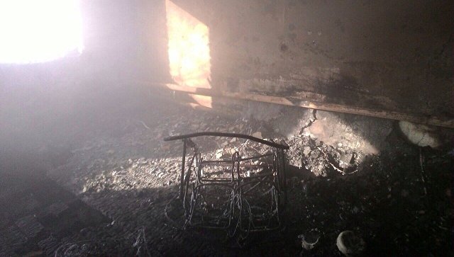 Последствия возгорания в одной из квартир одноэтажного дома расположенного по улице Специалистов в селе Лозовка Кинель- Черкасского рай