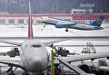 Самолеты в аэропорту Домодедово Самолеты в аэропорту Домодедово