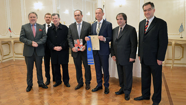 Присвоение президенту РФ Владимиру Путину звания Почетного доктора Университета Пелопоннеса. 22 февраля 2018