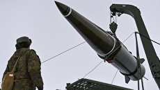 Пуск баллистической ракеты ОТРК Искандер-М. Архивное фото Пуск баллистической ракеты ОТРК Искандер-М. Архивное фото