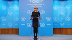 Официальный представитель министерства иностранных дел РФ Мария Захарова во время брифинга по текущим вопросам внешней политики. 7 марта 2018 Официальный представитель министерства иностранных дел РФ Мария Захарова во время брифинга по текущим вопросам внешней политики. 7 марта 2018