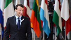 Президент Франции Эммануэль Макрон на саммите ЕС в Брюсселе. 22 марта 2018 Президент Франции Эммануэль Макрон на саммите ЕС в Брюсселе. 22 марта 2018