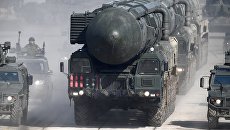 Подвижный грунтовый ракетный комплекс Ярс. Архивное фото Подвижный грунтовый ракетный комплекс Ярс. Архивное фото