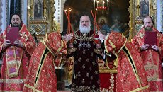 Патриарх Московский и всея Руси Кирилл на праздничном пасхальном богослужении в храме Христа Спасителя Патриарх Московский и всея Руси Кирилл на праздничном пасхальном богослужении в храме Христа Спасителя