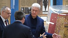 Мэр Москвы Сергей Собянин на открытии Нового здания Дома русского зарубежья имени Александра Солженицына в Москве. 13 апреля 2018 Мэр Москвы Сергей Собянин на открытии Нового здания Дома русского зарубежья имени Александра Солженицына в Москве. 13 апреля 2018