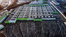 Локомотивное депо Лихоборы в Москве. Архивное фото Локомотивное депо Лихоборы в Москве. Архивное фото