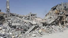 Исследовательский центр в Сирии, разрушенный в результате авиаударов коалиции. Архивное фото Исследовательский центр в Сирии, разрушенный в результате авиаударов коалиции. Архивное фото