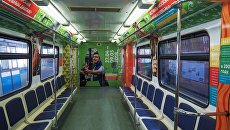 Вагон тематического поезда Московская весна A Cappella Вагон тематического поезда Московская весна A Cappella
