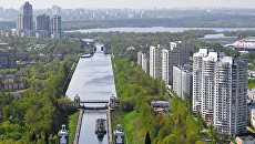 Вид на канал имени Москвы. Архивное фото Вид на канал имени Москвы. Архивное фото