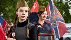 Участницы акции Бессмертный полк Участницы акции Бессмертный полк