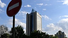 Здание компании Газпром в Москве. Архивное фото Здание компании Газпром в Москве. Архивное фото