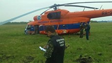 Место аварийной посадки вертолета Ми-8Т в Омской области Место аварийной посадки вертолета Ми-8Т в Омской области