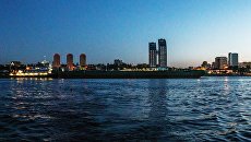 Акватория в Центральном районе Волгограда, где произошло крушение катамарана Елань-12. 12 июня 2018 Акватория в Центральном районе Волгограда, где произошло крушение катамарана Елань-12. 12 июня 2018