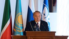 Президент Казахстана Нурсултан Назарбаев во время посещения Казанского (Приволжского) федерального университета. 15 июня 2018 Президент Казахстана Нурсултан Назарбаев во время посещения Казанского (Приволжского) федерального университета. 15 июня 2018