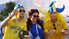 Болельщики сборной Швеции Болельщики сборной Швеции