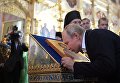 Президент РФ Владимир Путин во время посещения Валаамского монастыря в день празднования памяти преподобных Сергия и Германа Валаамских Президент РФ Владимир Путин во время посещения Валаамского монастыря в день празднования памяти преподобных Сергия и Германа Валаамских