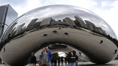 Арт-объект в Millennium Park, Чикаго Арт-объект в Millennium Park, Чикаго