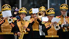 Выступление Центрального военного оркестра министерства обороны РФ. Архивное фото Выступление Центрального военного оркестра министерства обороны РФ. Архивное фото