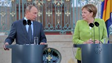 Рабочий визит президента РФ В. Путина в Германию Рабочий визит президента РФ В. Путина в Германию
